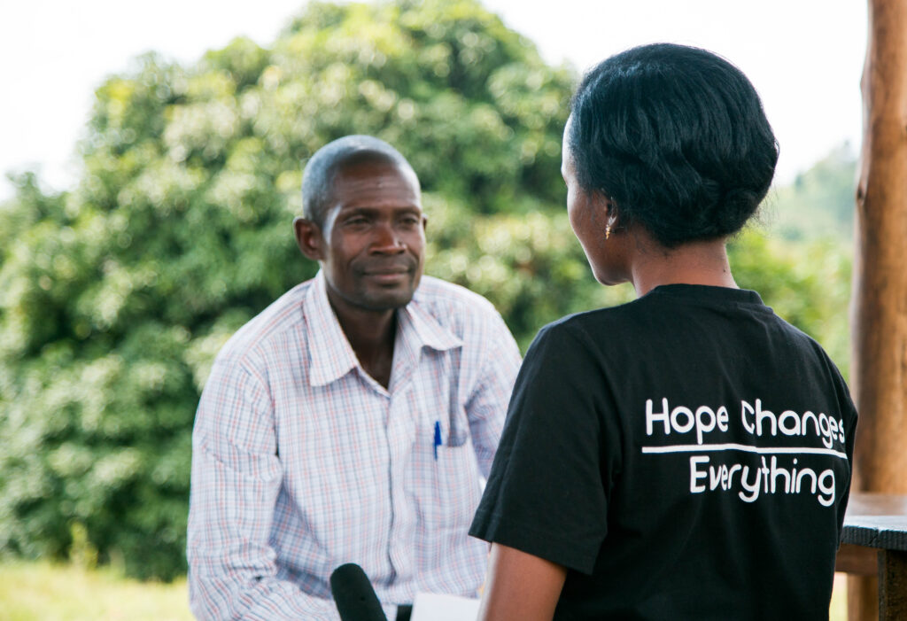 Joseph found purpose, dignity, and income through farming training and mentorship.